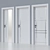 Elegant 210x90 Lacquered Door 3D model small image 1