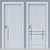 Elegant 210x90 Lacquered Door 3D model small image 3