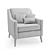 Elegant Reine Armchair: Comfort in Style 3D model small image 2