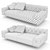 Luxury Lounge Sofa: O'PRIME Ritz 3D model small image 2