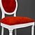 French Style Dining Chair 3D model small image 2