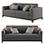 Elegant Milano Sofa: Stylish & Versatile 3D model small image 1