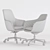 Ergonomic Saiba Chair 3D model small image 3