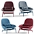 Field Lounge Chair: Variety of Colors 3D model small image 1