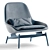 Field Lounge Chair: Variety of Colors 3D model small image 2