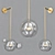 Elegant Glass Chandelier 3D model small image 1