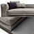 Luxury Sofa Taylor: Frigerio Salotti 3D model small image 2