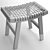 Acacia Wood Stackholmen Stool - Outdoor Comfort 3D model small image 3