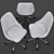 Ergonomic Office Chair 14 3D model small image 3