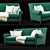 Fortune II Sofa Tecni Nova 1741 3D model small image 1