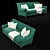 Fortune II Sofa Tecni Nova 1741 3D model small image 2