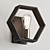 Contemporary Hexagon Wall Light 3D model small image 1