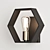 Contemporary Hexagon Wall Light 3D model small image 2