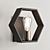 Contemporary Hexagon Wall Light 3D model small image 3