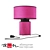 Fuchsia Table Lamp 3D model small image 1