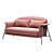 Sleek and Modern: Saba Italia Kepi Sofa 3D model small image 1