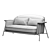 Sleek and Modern: Saba Italia Kepi Sofa 3D model small image 3