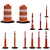 Ultimate Road Cones Set 3D model small image 1