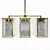 Elegant Gold Glass Chandelier 3D model small image 2