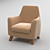 Newbury Chair: Sleek and Stylish Seating Solution 3D model small image 1