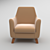 Newbury Chair: Sleek and Stylish Seating Solution 3D model small image 2