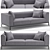 Natuzzi Trevi Sofa: Luxurious Comfort in Every Detail 3D model small image 1