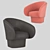 Cozy and Stylish: The Armchair ROC 3D model small image 1
