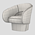 Cozy and Stylish: The Armchair ROC 3D model small image 3