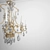 Elegant Floral Crystal Chandelier 3D model small image 2