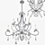 Elegant Montmartre Chandelier Sparkles 3D model small image 1