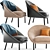 Modern Lounge Armchair in 3dsmax 3D model small image 1