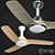 Cool Breeze: Wilma Electric Ceiling Fan 3D model small image 1