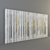 Golden Metallic Concrete Wall Panel 3D model small image 1