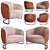 Luxury Italian Armchair Collections 3D model small image 2