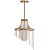 Elegant Aged Brass Pendant Light 3D model small image 1