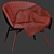 Modern Minimal Armchair 3D model small image 2