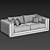 Modern Tancredi Sofa: Stylish Comfort for Your Home 3D model small image 3