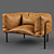 Elegant Rondo Armchair 3D model small image 1