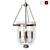 Scandinavian Glass Ceiling Lamp: Chrome, Brass, Iron 3D model small image 3