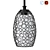 Scandinavian Glass Ceiling Lamps 3D model small image 3