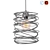 Scandinavian Style Ceiling Lamp Set 3D model small image 3