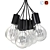 Scandinavian Glass Loft Lamp 3D model small image 2