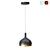 Scandinavian Gold Iron Ceiling Lamp 3D model small image 1