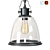 Modern Scandinavian Glass Ceiling Lamp 3D model small image 2