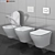 RAVAK Classic RimOff Toilet 3D model small image 1