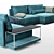 Modular Cube Lounge Sofa 3D model small image 2