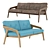 Friday Lounge Sofa: Stylish and Comfortable 3D model small image 1