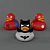 Title: Superhero Rubber Duckies - Comic Book Heroes Pack 3D model small image 1