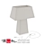Elegant White Tower Table Lamp 3D model small image 1