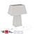 Elegant White Tower Table Lamp 3D model small image 2